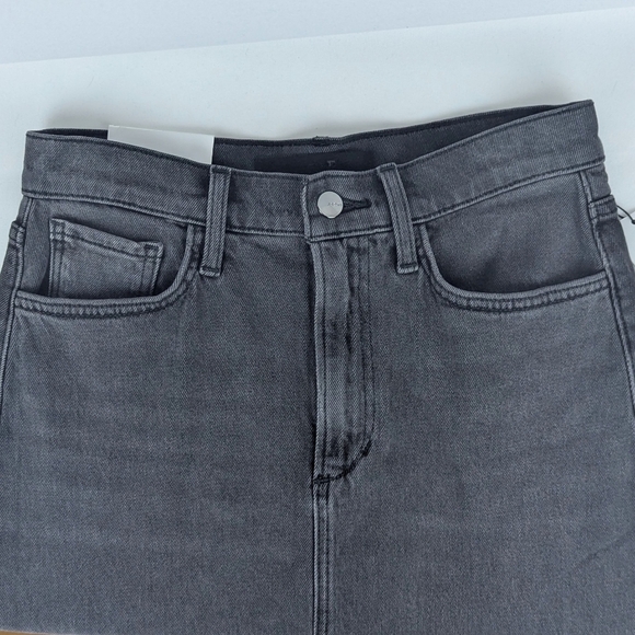 JOE'S The Tulie Skirt Midi Stretch Denim Five Pocket Style A-Line Black 27 NWT - Picture 7 of 16